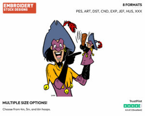 Clopin, Puppet - Disney's The Hunchback of Notre-Dame - Embroidery Design in 3 sizes & 8 formats