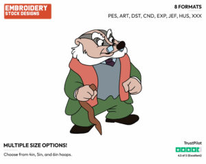 Angus Macbadger - Disney's The Adventures of Ichabod & Mr. Toad - Embroidery Design in 3 sizes & 8 formats
