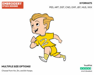Dash - Disney's The Incredibles - Embroidery Design in 3 sizes & 8 formats