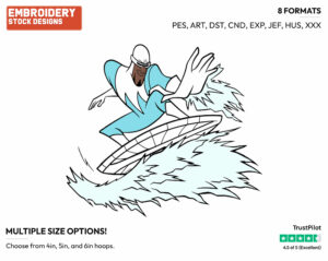 Frozone - Disney's The Incredibles - Embroidery Design in 3 sizes & 8 formats