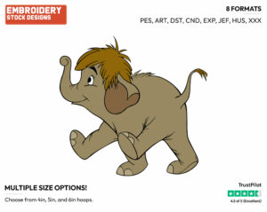 Junior - Disney's The Jungle Book - Embroidery Design in 3 sizes & 8 formats