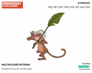 Monkey - Disney's The Jungle Book - Embroidery Design in 3 sizes & 8 formats