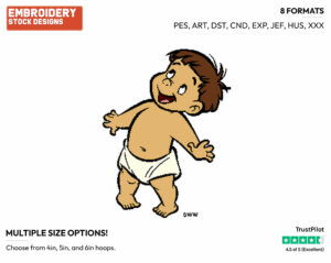 Ranjan - Disney's The Jungle Book - Embroidery Design in 3 sizes & 8 formats