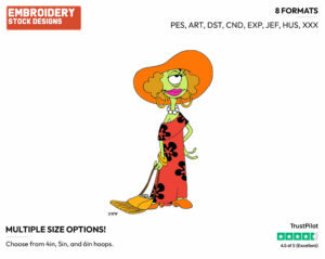 Pleakly In Disguise - Disney's Lilo & Stitch - Embroidery Design in 3 sizes & 8 formats