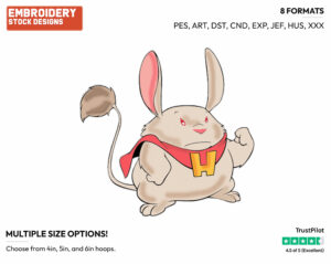 Dr. Hamsterviel - Disney's Lilo & Stitch - Embroidery Design in 3 sizes & 8 formats