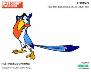 Zazu - Disney's The Lion King - Embroidery Design in 3 sizes & 8 formats