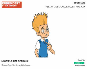 Lewis - Disney's Meet the Robinsons - Embroidery Design in 3 sizes & 8 formats