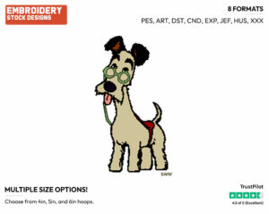Buster - Disney's Meet the Robinsons - Embroidery Design in 3 sizes & 8 formats