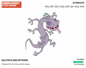 Randall Boggs - Disney's Monsters Inc. - Embroidery Design in 3 sizes & 8 formats