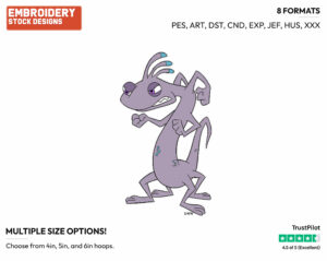 Randall Boggs - Disney's Monsters Inc. - Embroidery Design in 3 sizes & 8 formats