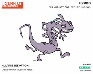 Randall Boggs - Disney's Monsters Inc. - Embroidery Design in 3 sizes & 8 formats
