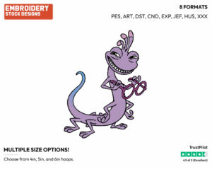 Randall Boggs - Disney's Monsters University - Embroidery Design in 3 sizes & 8 formats