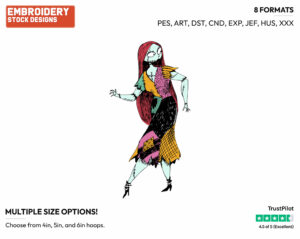 Sally - Disney's The Nightmare Before Christmas - Embroidery Design in 3 sizes & 8 formats