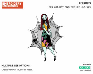 Sally - Disney's The Nightmare Before Christmas - Embroidery Design in 3 sizes & 8 formats
