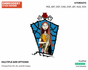 Sally - Disney's The Nightmare Before Christmas - Embroidery Design in 3 sizes & 8 formats
