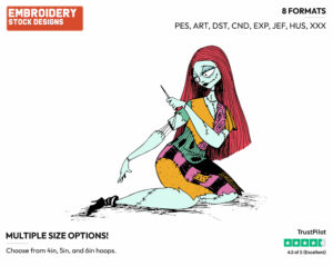 Sally - Disney's The Nightmare Before Christmas - Embroidery Design in 3 sizes & 8 formats