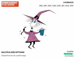 Shock - Disney's The Nightmare Before Christmas - Embroidery Design in 3 sizes & 8 formats