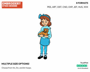 Jenny, Oliver - Disney's Oliver and Company - Embroidery Design in 3 sizes & 8 formats
