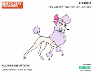 Georgette - Disney's Oliver and Company - Embroidery Design in 3 sizes & 8 formats
