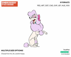 Georgette - Disney's Oliver and Company - Embroidery Design in 3 sizes & 8 formats