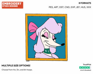 Georgette - Disney's Oliver and Company - Embroidery Design in 3 sizes & 8 formats