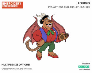Manticore - Disney's Onward - Embroidery Design in 3 sizes & 8 formats