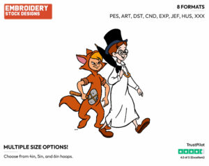 John, Slightly - Disney's Peter Pan & Tinker Bell - Embroidery Design in 3 sizes & 8 formats