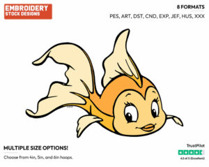 Cleo - Disney's Pinocchio - Embroidery Design in 3 sizes & 8 formats
