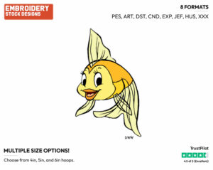 Cleo - Disney's Pinocchio - Embroidery Design in 3 sizes & 8 formats