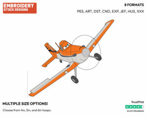 Dusty Crophopper - Disney's Planes - Embroidery Design in 3 sizes & 8 formats