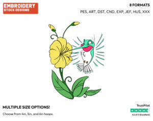 Flit, Flower - Disney's Pocahontas - Embroidery Design in 3 sizes & 8 formats