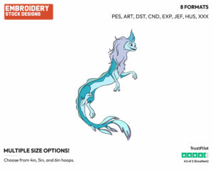Dragon Sisu - Disney's Raya and the Last Dragon - Embroidery Design in 3 sizes & 8 formats