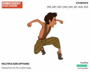 Boun - Disney's Raya and the Last Dragon - Embroidery Design in 3 sizes & 8 formats