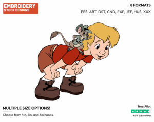 Jake, Cody - Disney's The Rescuers Down Under - Embroidery Design in 3 sizes & 8 formats