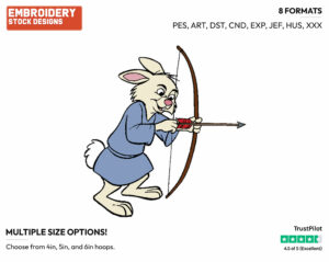 Skippy - Disney's Robin Hood - Embroidery Design in 3 sizes & 8 formats