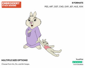 Tagalong - Disney's Robin Hood - Embroidery Design in 3 sizes & 8 formats