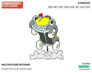 Benny The Cab - Disney's Roger Rabbit - Embroidery Design in 3 sizes & 8 formats