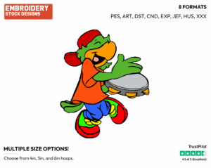 Jose Carioca - Disney's Saludos Amigos - Embroidery Design in 3 sizes & 8 formats