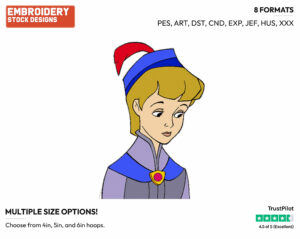 Young Prince Phillip - Disney's Sleeping Beauty - Embroidery Design in 3 sizes & 8 formats