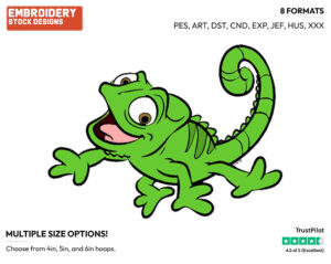 Pascal - Disney's Tangled - Embroidery Design in 3 sizes & 8 formats