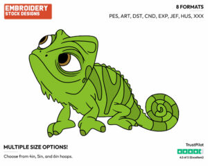 Pascal - Disney's Tangled - Embroidery Design in 3 sizes & 8 formats