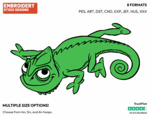 Pascal - Disney's Tangled - Embroidery Design in 3 sizes & 8 formats