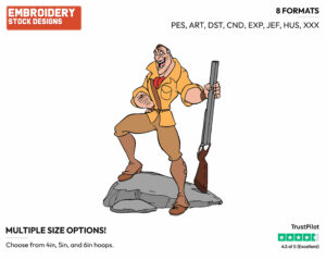 Clayton - Disney's Tarzan - Embroidery Design in 3 sizes & 8 formats