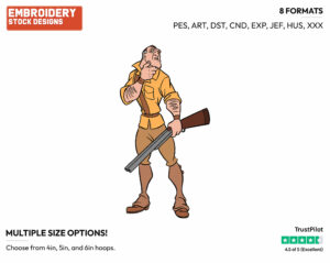 Clayton - Disney's Tarzan - Embroidery Design in 3 sizes & 8 formats