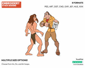 Tarzan, Clayton - Disney's Tarzan - Embroidery Design in 3 sizes & 8 formats