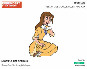 Jane - Disney's Tarzan - Embroidery Design in 3 sizes & 8 formats