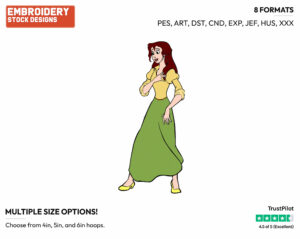 Jane - Disney's Tarzan - Embroidery Design in 3 sizes & 8 formats