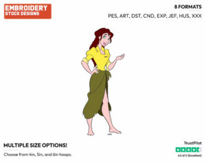Jane - Disney's Tarzan - Embroidery Design in 3 sizes & 8 formats