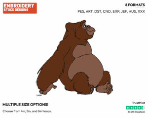 Kala - Disney's Tarzan - Embroidery Design in 3 sizes & 8 formats