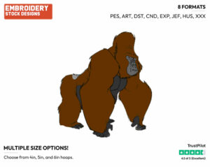 Kerchack - Disney's Tarzan - Embroidery Design in 3 sizes & 8 formats